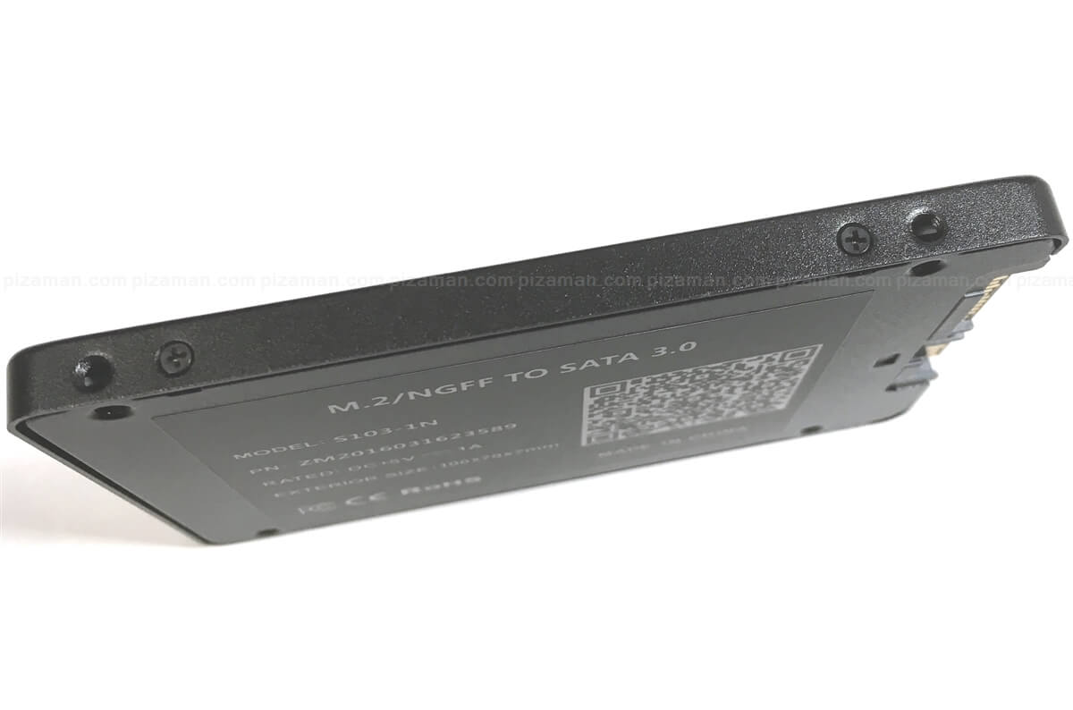 Amazonで激安な「M.2 SSD → SATA」変換ケースを買ってみた。M.2流用 | 格安スマホマイスターぴざまん