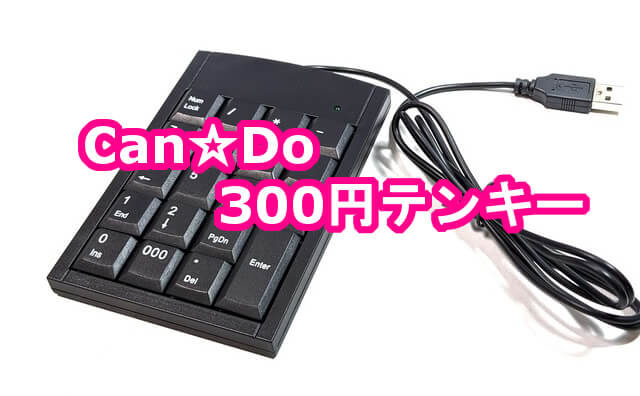 100均 キャンドウ テンキー300円