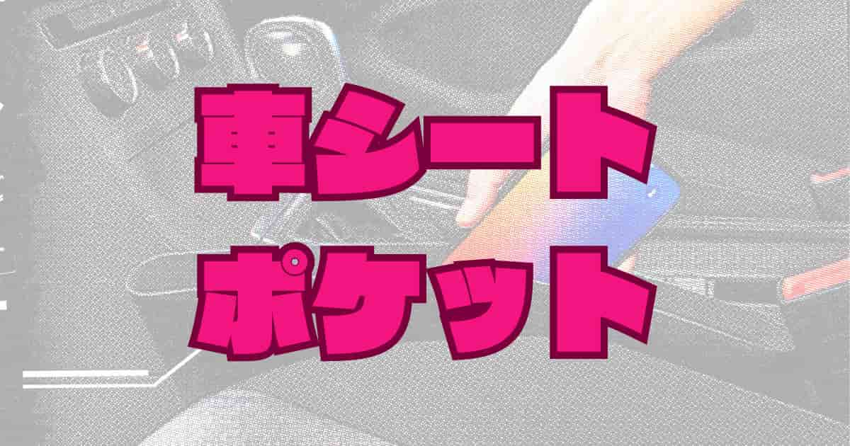 もう、車のシート隙間からスマホを落とさない！100均の「車用スリムポケット」