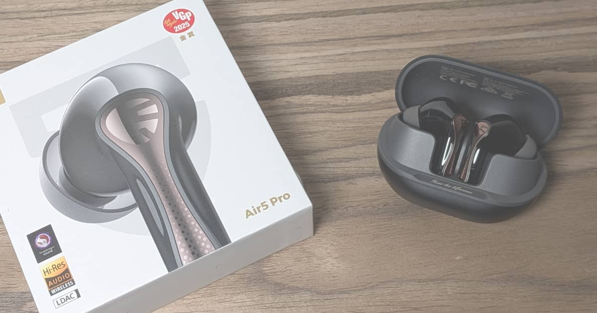電車やオフィスも快適！SOUNDPEATS Air5 Pro完全ワイヤレスイヤホンのANC効果をレビュー