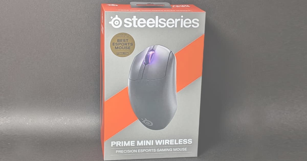 SteelSeries PRIME MINI WIRELESSを仕事用にレビュー。軽くて扱いやすいワイヤレスゲーミングマウス